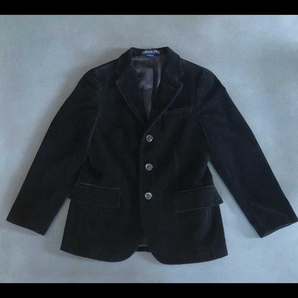 Boys Black Velvet, Ralph Lauren Blazer | Size 10